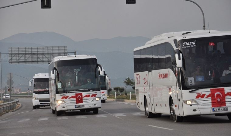 Otobüslerle yola çıkarıldılar: JÖH personelleri Suriye'ye gönderildi