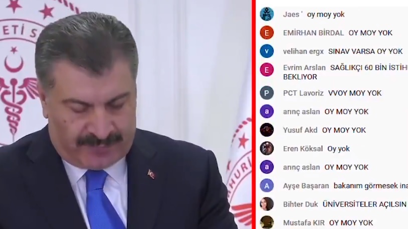 Fahrettin Koca açıklama yaptı: Canlı yayına mesaj yağdı!