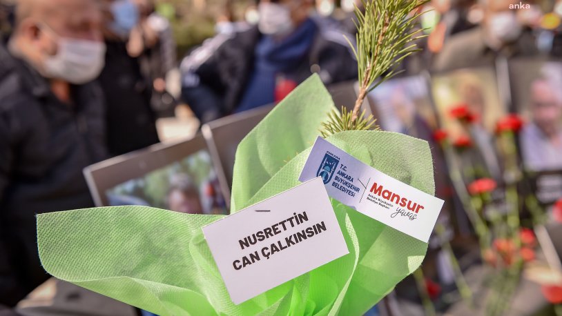 Güvenpark katliamında hayatını kaybedenlerin anısına Mansur Yavaş'tan 36 fidan