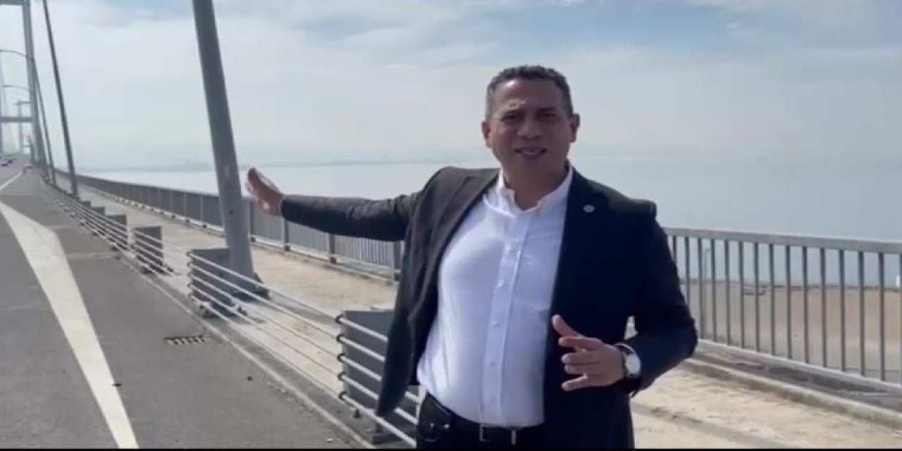 CHP'li Ali Mahir Başarır vazgeçmiyor... Bir kez daha Osmangazi Köprüsü'nden seslendi: "Halkın soyulduğu gerçeğini yüzlerine vurmaya devam edeceğiz"