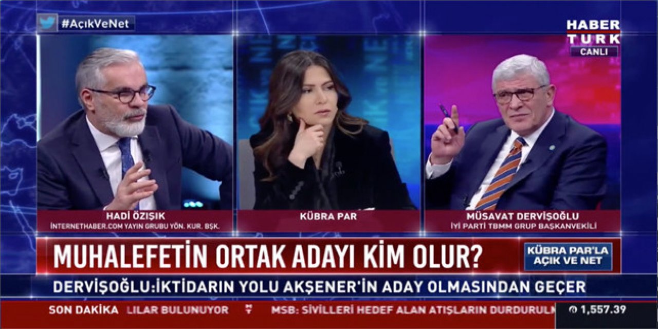 Canlı yayında gergin anlar... Hadi Özışık ile Müsavat Dervişoğlu karşı karşıya geldi!