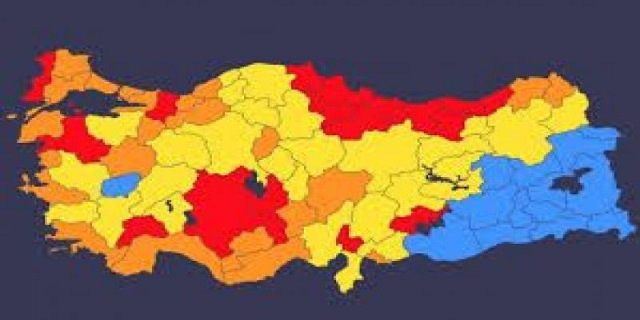Yeni harita nasıl olacak? Gözler Kabine Toplantısı sonrası yapılacak açıklamada... İşte koronavirüs risk haritasında kırmızıya geçmesi beklenen 9 il...