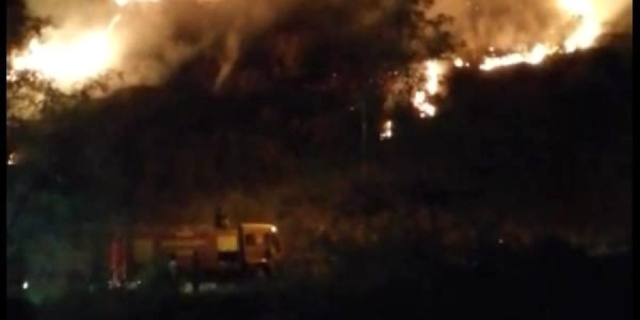 Trabzon'da örtü yangını