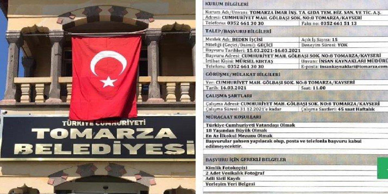 Yazıktır... Günahtır... Ayıptır... AKP’li belediyenin 1 günlük iş ilanına tepki!