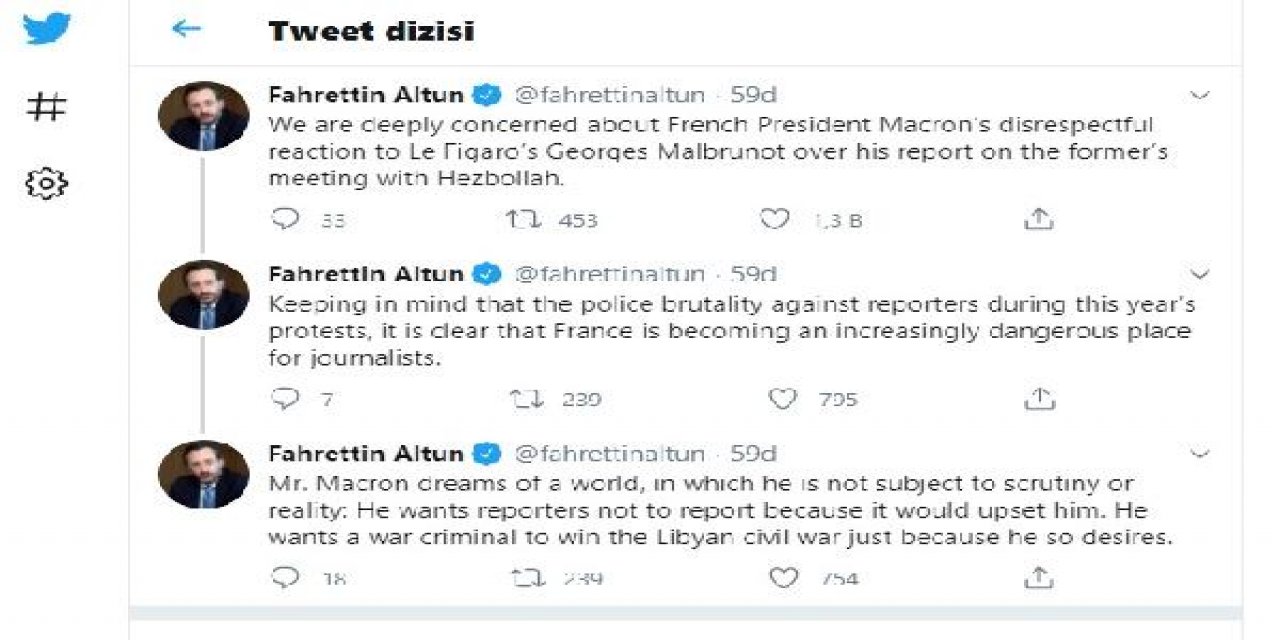 İletişim Başkanı Altun'dan 'Macron' açıklaması