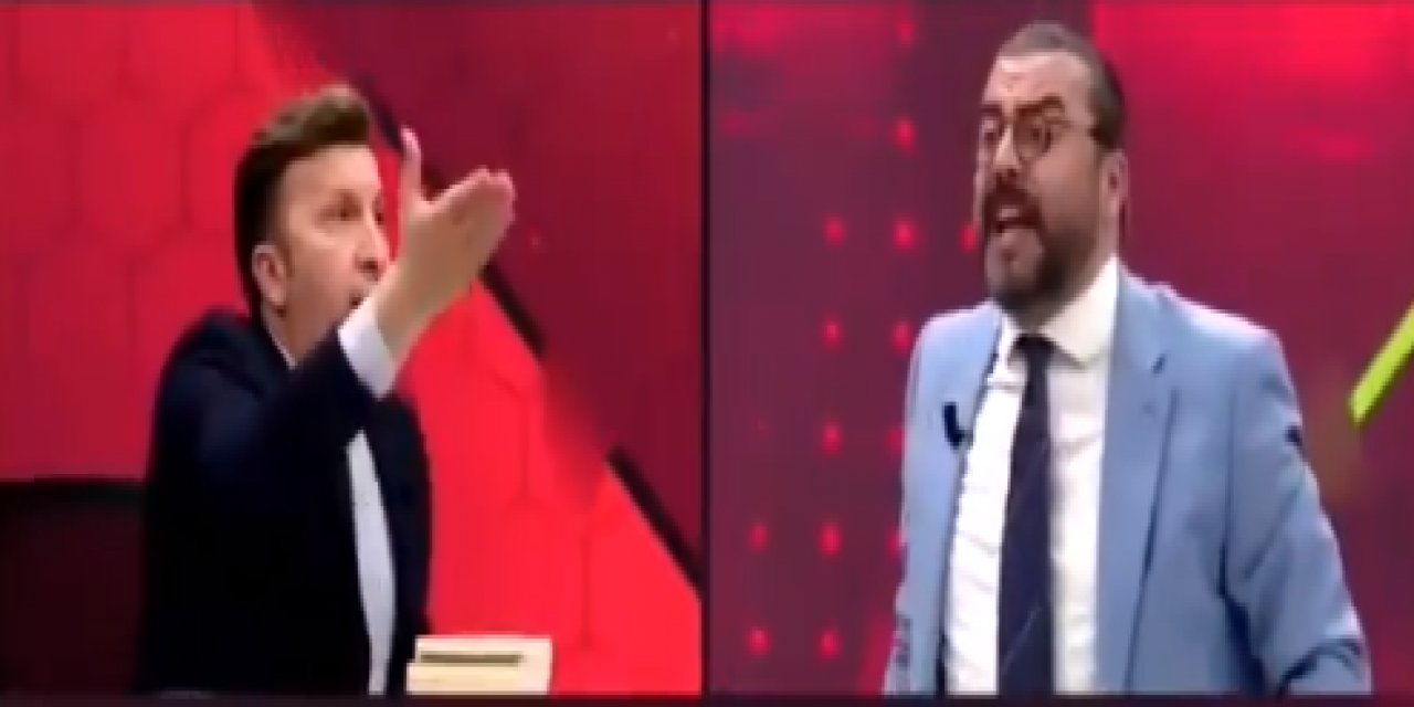 Canlı yayında ortalık fena karıştı... Hakaretler havada uçuştu! "Geri zekalı bu yahu"