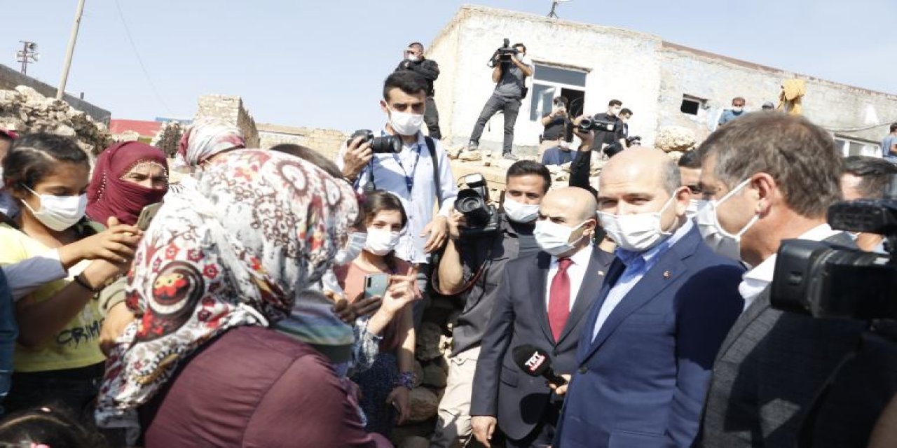 Erdoğan gönül al talimatı verdi, Soylu' Demir ailesini ziyaret etti