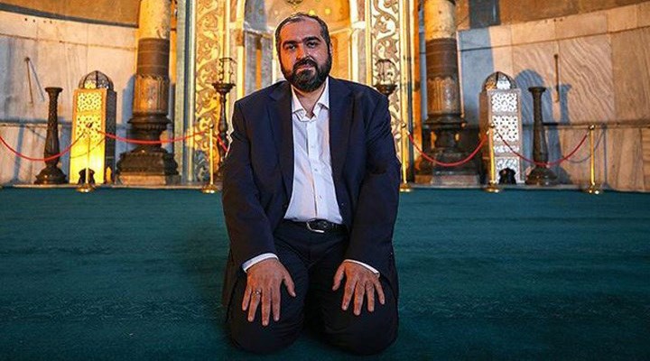 AKP'den uyarı gelmişti... Ayasofya imamı boş durmadı... Erdoğan'ı kızdıracak beğeni!