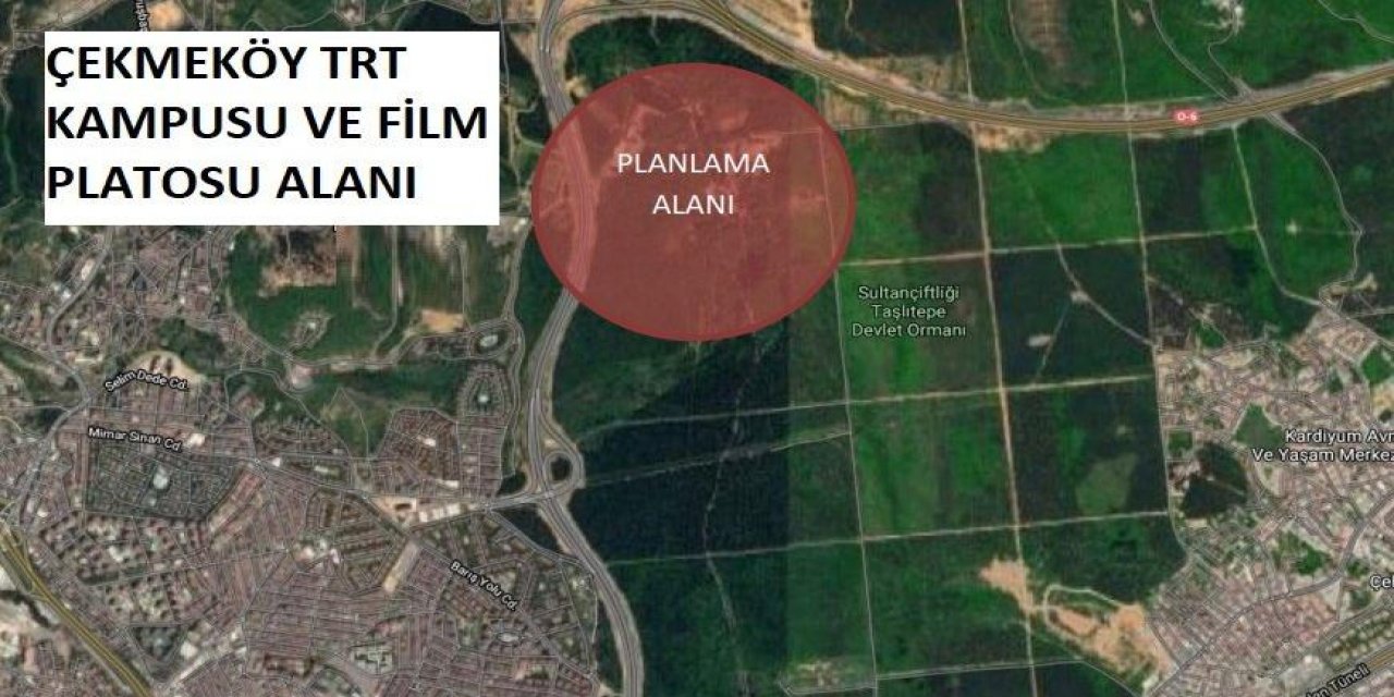 TRT'ye tahsis edilmişti... 453 dönüm orman arazisi imara açıldı!