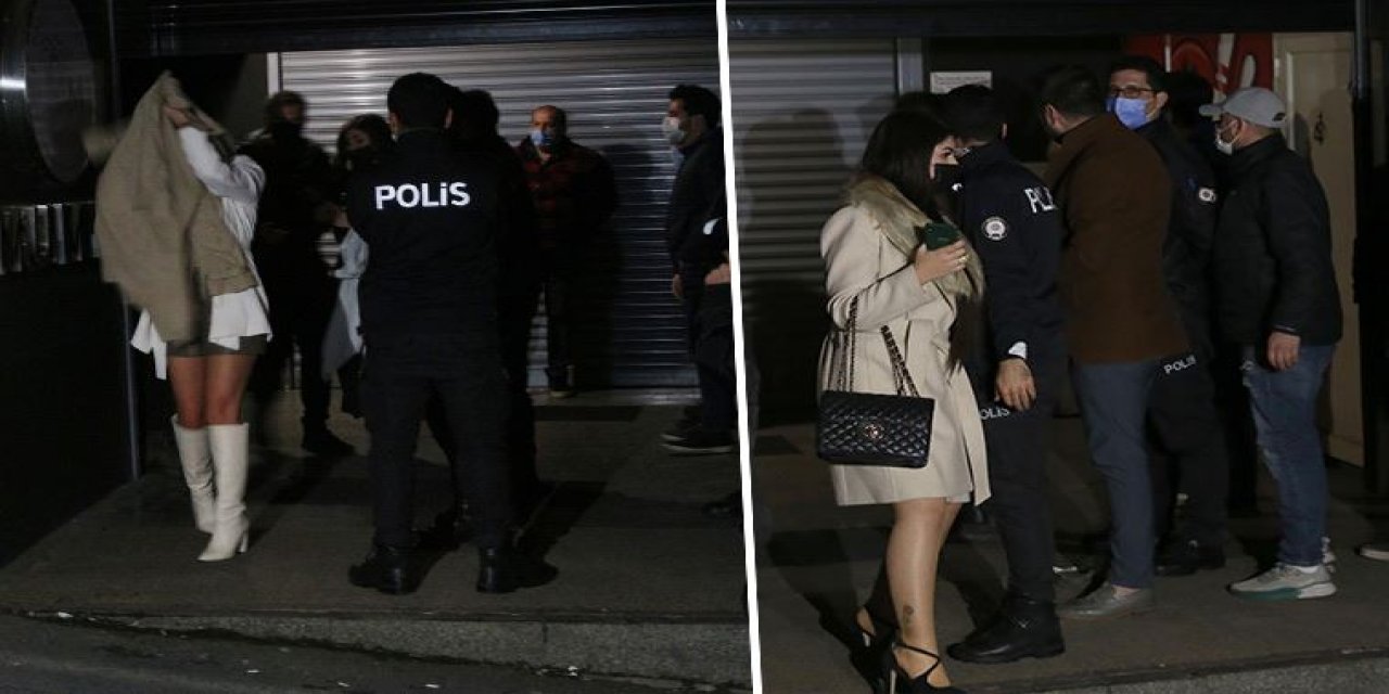 Yüzlerini kapatarak terk ettiler... İstanbul'da ünlü gece kulübüne koronavirüs baskını!