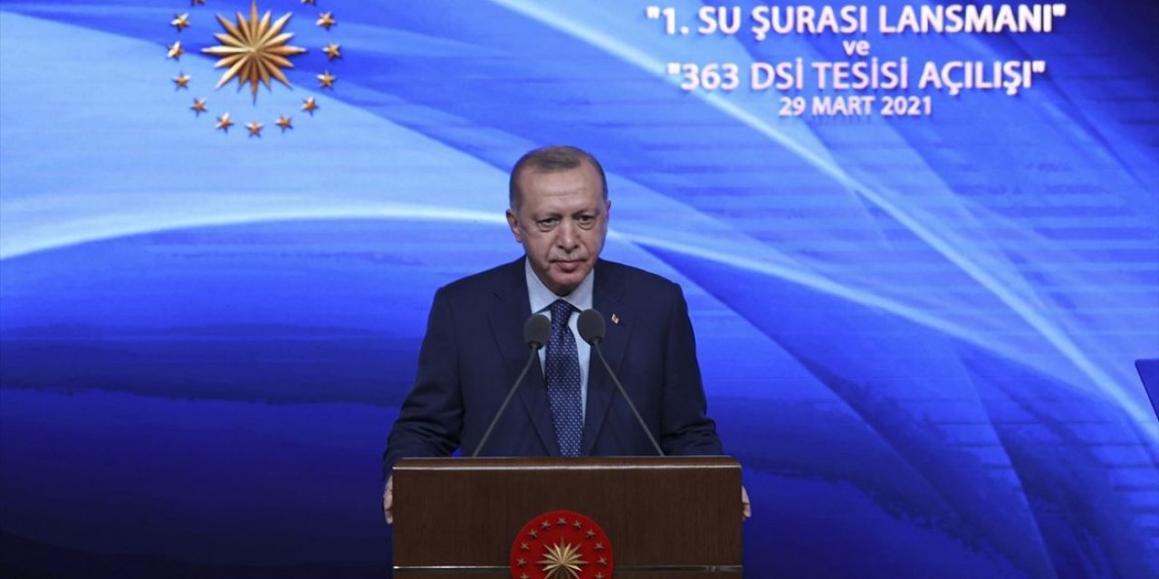 "Su stresi çeken bir ülkeyiz" Erdoğan duyurdu: Su kanunu geliyor!