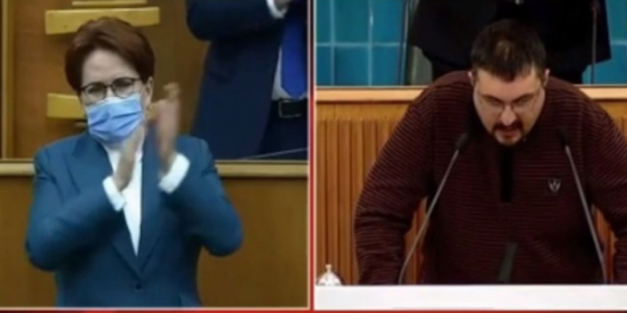 İYİ Parti grup toplantısına damga vuran an! Otizmli Emin Akşemsettinoğlu kürsüde "Andımız"ı okudu, vekiller ayakta alkışladı!