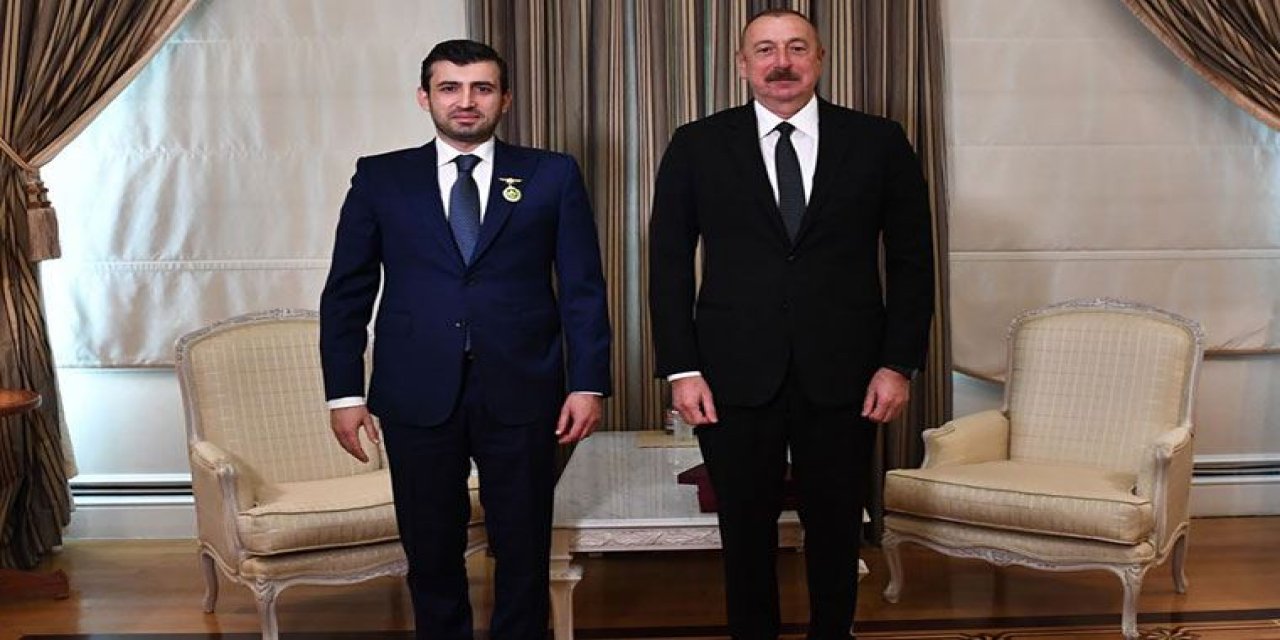 Aliyev'den Bayraktar'a madalya! "Karabağ Nişanı" taktı!