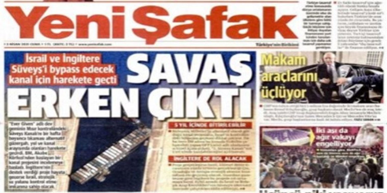 Yeni Şafak'a İngiliz "operasyonu" The Guardian'ın 1 Nisan şakasını manşet yaptılar!