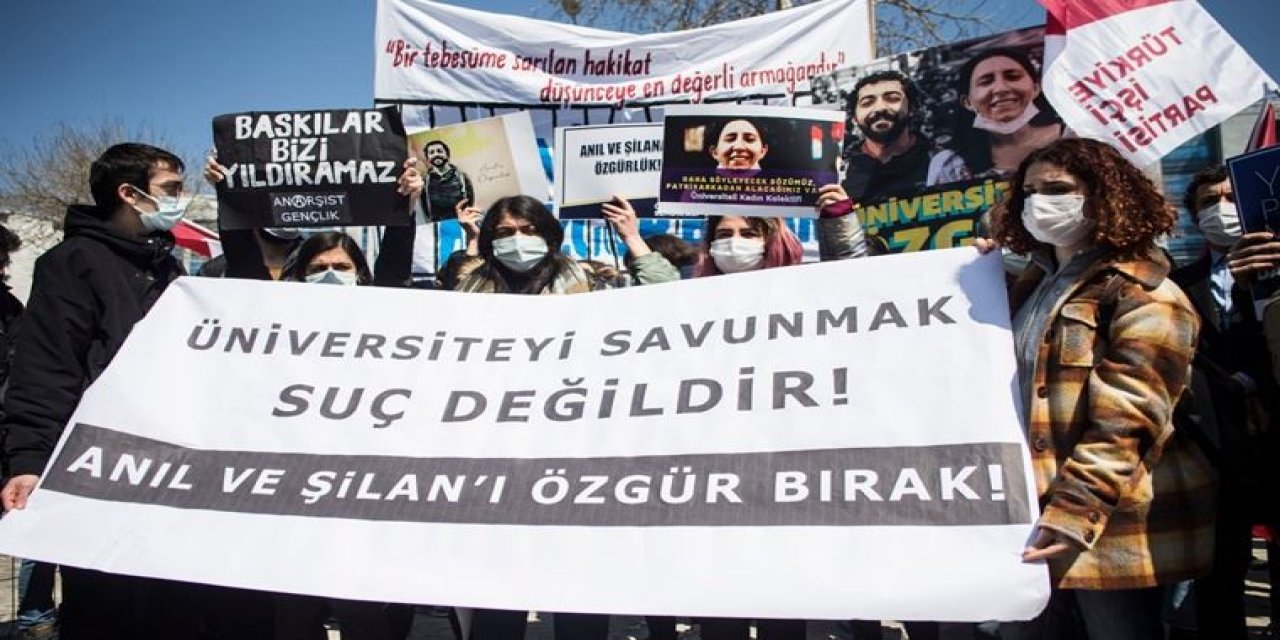"Tutuklama siyasi" Boğaziçi direnişi hakim karşısında!  Salon girişinde vekillerle gerginlik!
