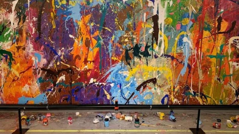 500 bin dolar değerindeki sanat eserini boyadılar!
