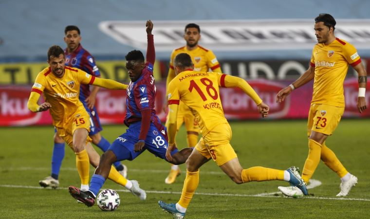 Trabzonspor, Kayserispor'a takıldı