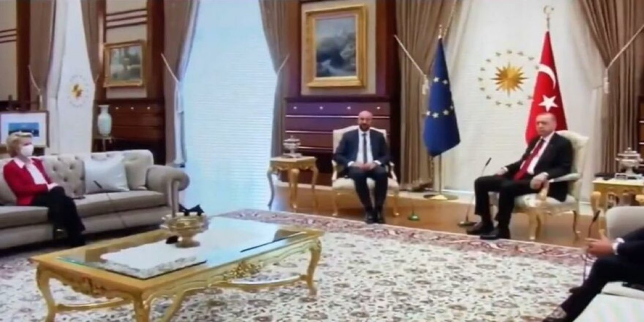 İşte Avrupa'yı ayağa kaldıran fotoğraf! Bild: Erdoğan yanına almadı, AB liderini üçlü koltuğa oturttu