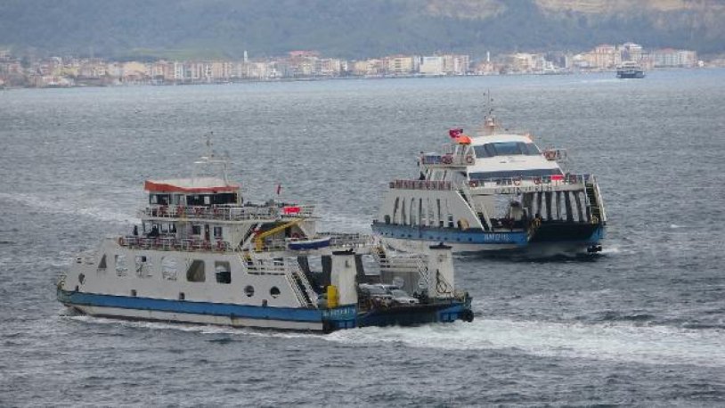 Gökçeada ve Bozcaada'ya yarınki bazı feribot seferleri iptal edildi