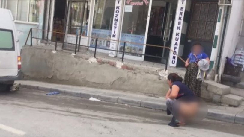 İstanbul'da şoke eden olay! Polise teslim olmamak için sokak ortasında tuvaletini yaptı