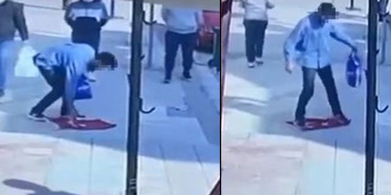 Türk bayrağını yere serip üzerine basmıştı... O Suriyeli gözaltına alındı!