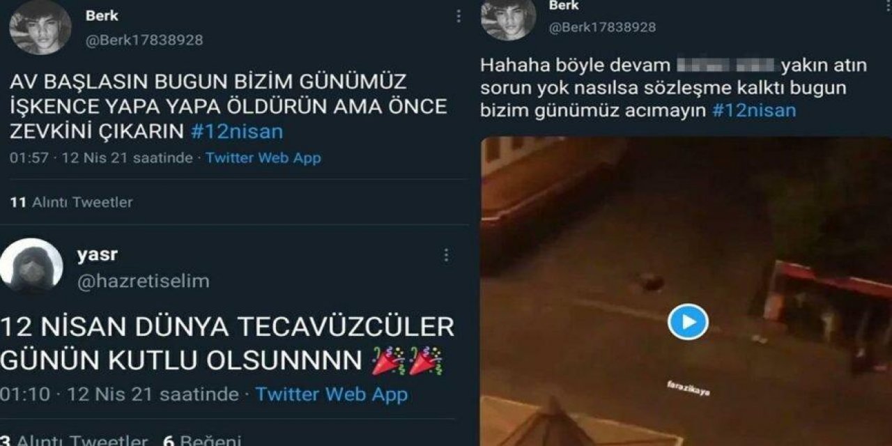 Sosyal medyadaki "12 Nisan" rezaletine gözaltı!