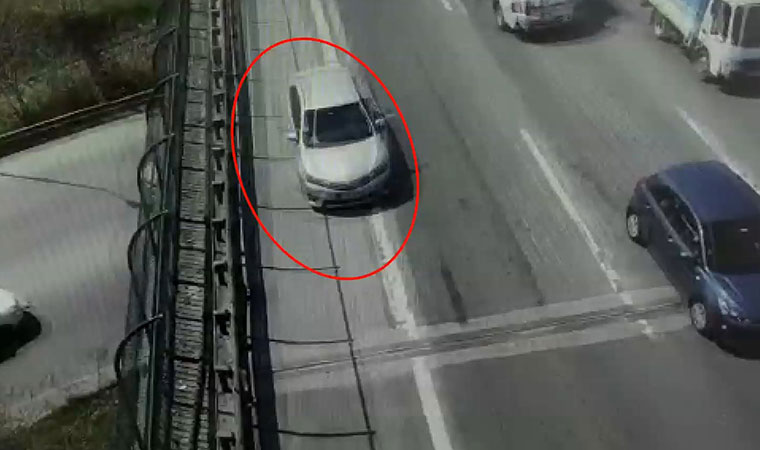 Trafikte skandal görüntüler! Drone'a böyle yakalandı