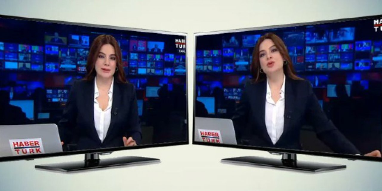 Canlı yayında dekolte sansürü! Üst düğmeyi ilikledi!