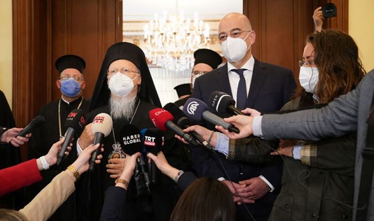 Beklenen görüşme gerçekleşti... Yunanistan Dışişleri Bakanı Dendias İstanbul'da