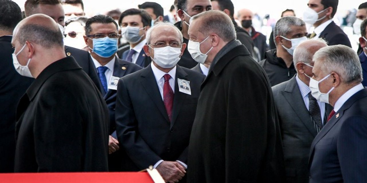 Yıldırım Akbulut'un cenazesinde dikkat çeken an!  Erdoğan, Kılıçdaroğlu'na selam vermedi, es geçti!