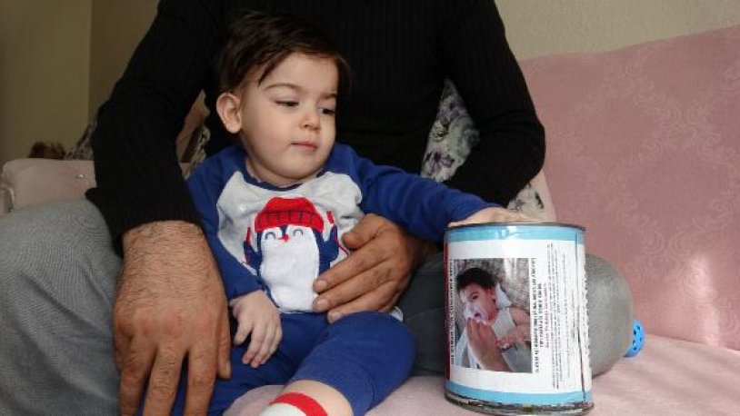 SMA hastası Ali Osman'ın yardım kumbarası çalındı