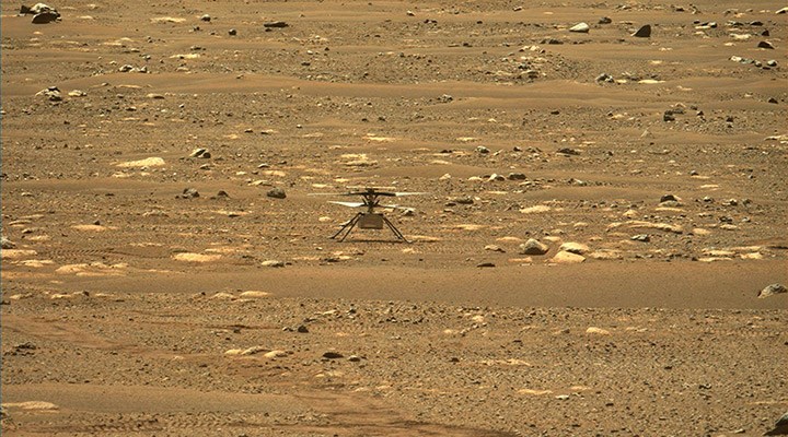 Mars keşfedilmeye devam ediyor! NASA helikopteri, Mars’ta ilk uçuşunu yaptı