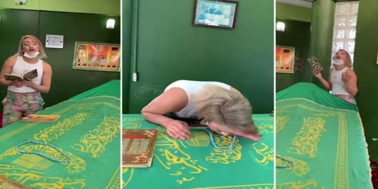 Türbede çekilen görüntüler tepki çekmişti... TikTok'taki skandalda yeni gelişme!