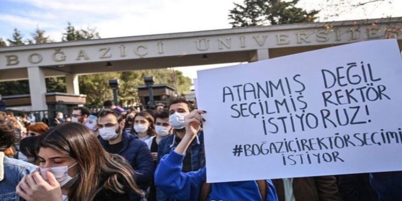 Boğaziçi Üniversitesi'ndeki "rektör" protestolarına dava! 97 kişinin hapsi istendi!