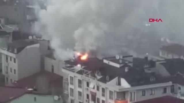Ataşehir'de yangın paniği