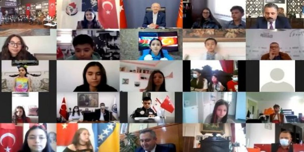 CHP lideri çocuklarla bayramlaştı! "Dünyanın geleceği olacaksınız"