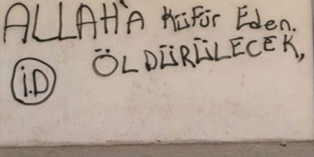 "Allah'a küfür eden öldürülecek" "Kobani" davası öncesi Diyarbakır’da IŞİD imzalı duvar yazıları!
