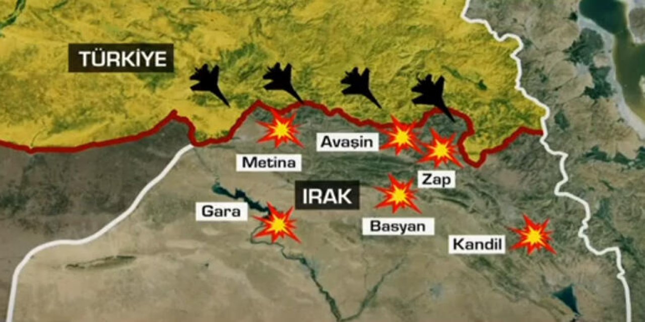 Metina'ya kara ve hava harekatı! Özel harekat bölgeye indi! PKK hedefleri vuruluyor!