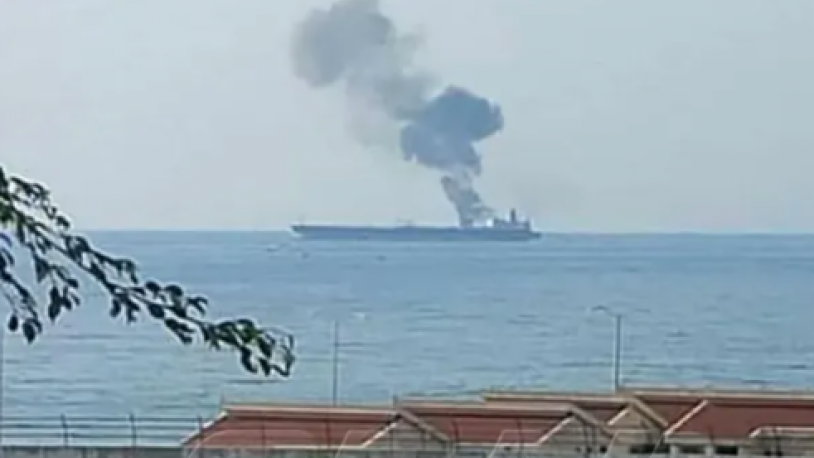 Suriye'nin kıyısında İran petrol tankerine saldırı!