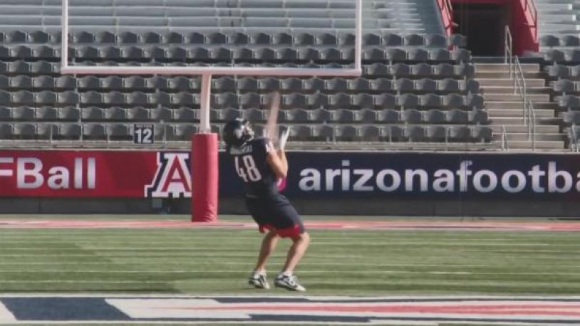 Amerikan futbolu oyuncusundan dünya rekoru