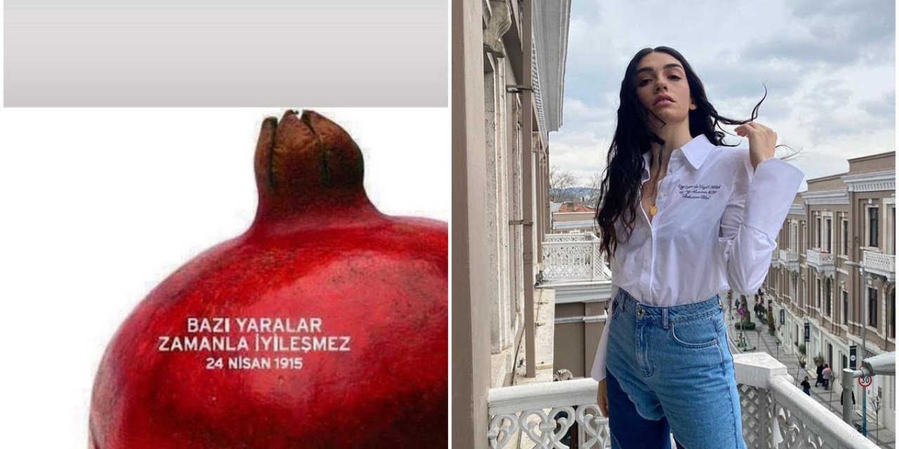 Hazar Ergüçlü'nün 1915 paylaşımı büyük tepki çekti! Silmek zorunda kaldı!