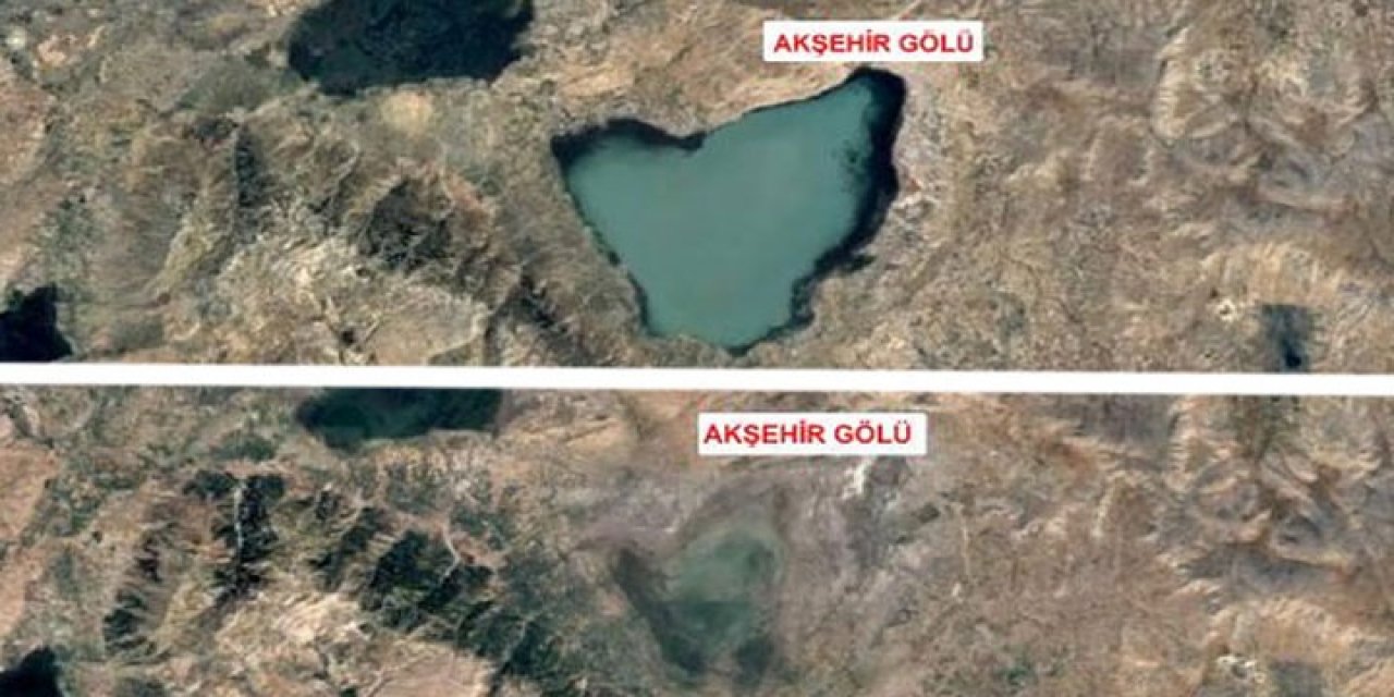 Kuraklık 36 yıllık uydu fotoğraflarıyla belgelendi! Kuruma noktasındalar...