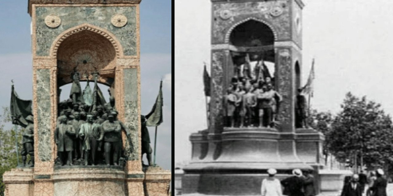 2019'dan beri kayıp! Taksim Cumhuriyet Anıtı'nda fark edilmeyen ayrıntı!