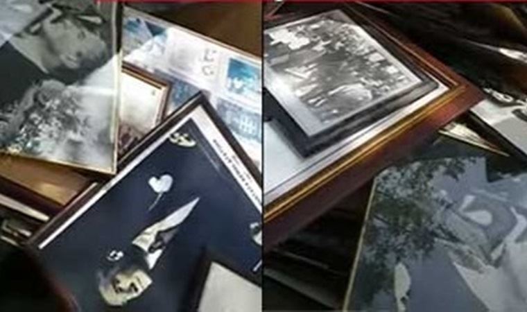 Denizli'de çöpte Atatürk posterleri bulundu!