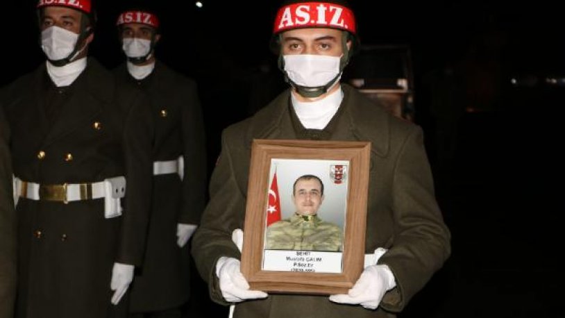 Kuzey Irak şehidi Mustafa Çalım törenle memleketine uğurlandı