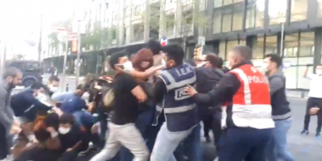 Taksim'e yürüyen üniversitelilere polis müdahalesi!