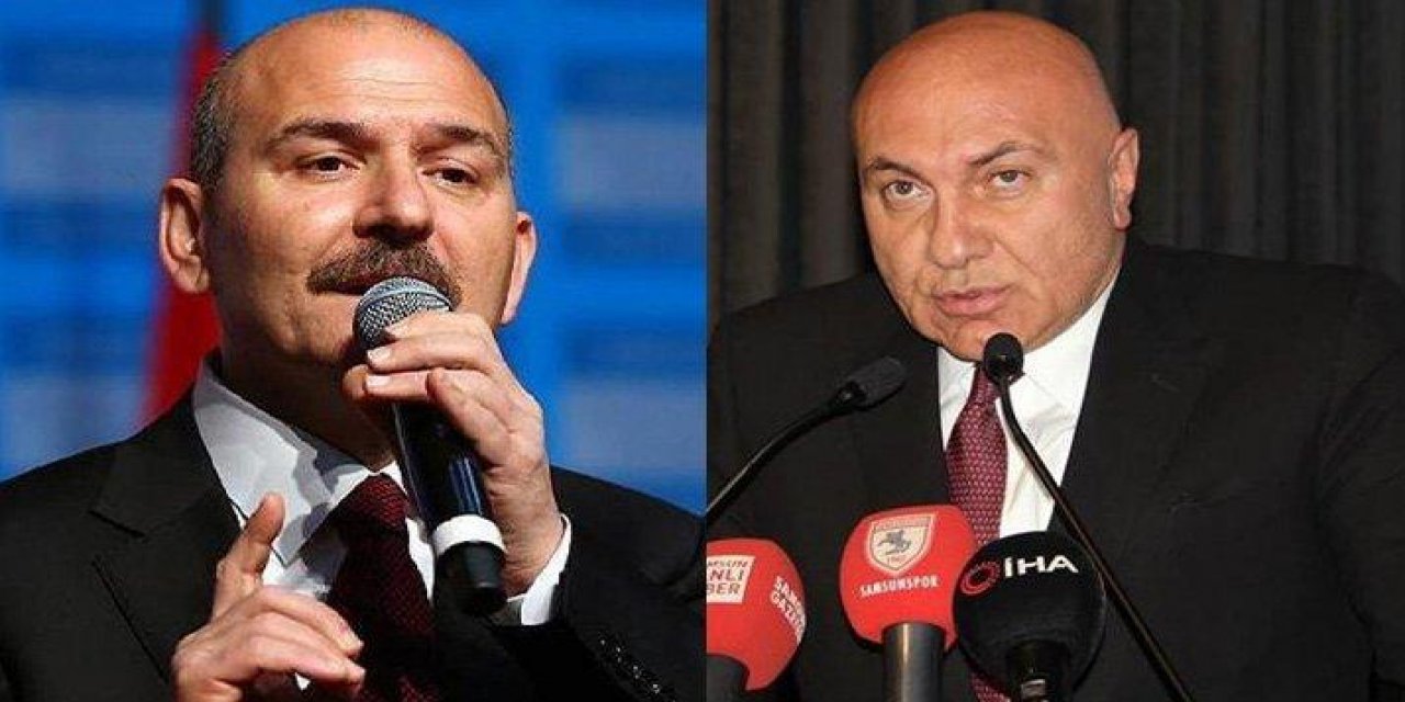 Futbolda tansiyon yüksek! Süleyman Soylu’dan Samsunspor Kulübü Başkanına suç duyurusu!