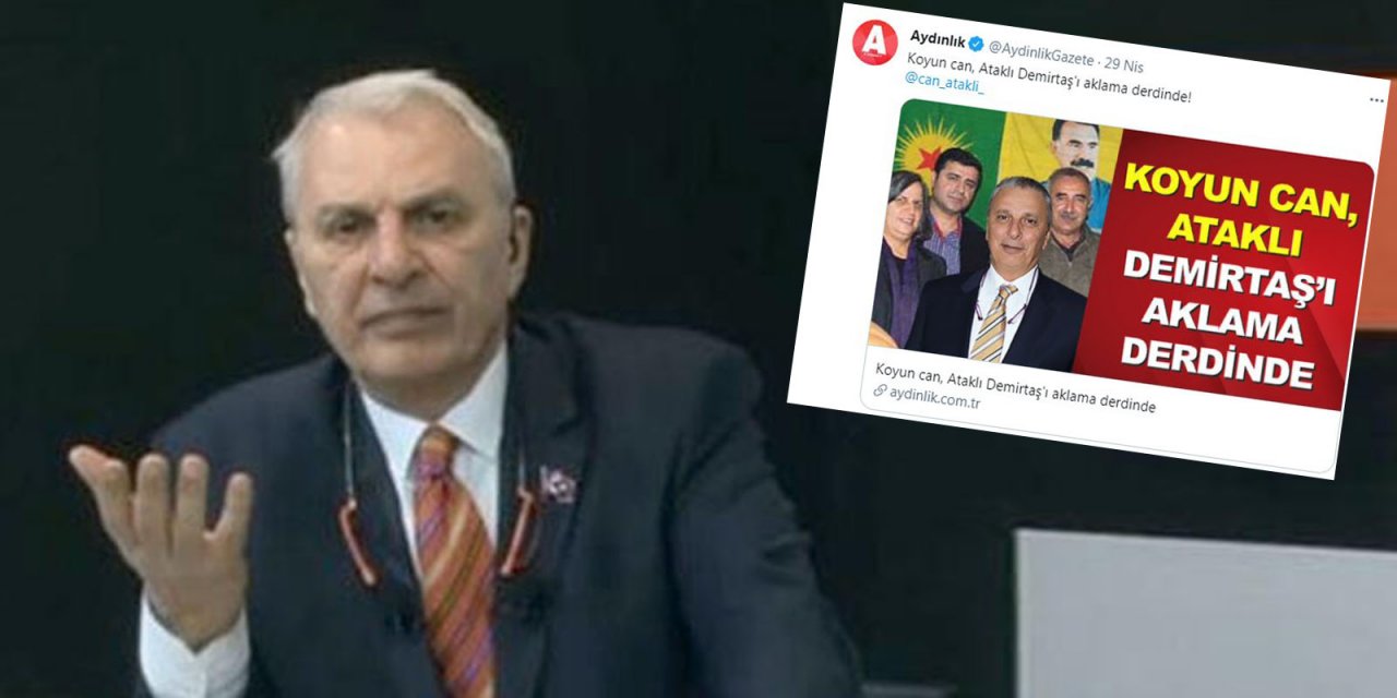 Can Ataklı Aydınlık gazetesine isyan bayrağına açtı! "Beni dünyanın terörist saydığı iki kişi ile aynı fotoğrafa koymaya kimsenin hakkı yok"