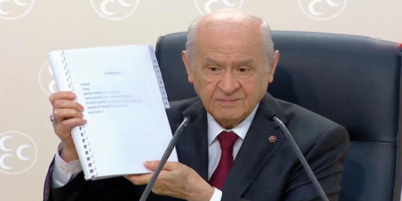 MHP'den "100 maddelik anayasa önerisi! Devlet Bahçeli ayrıntıları açıkladı!