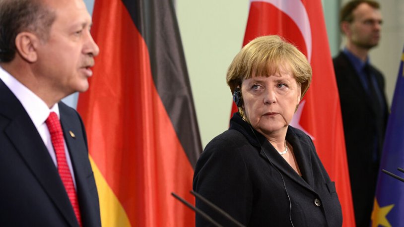 Erdoğan ile Merkel görüştü